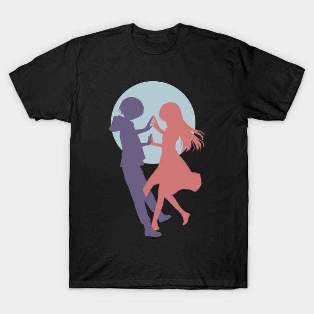 Tonikaku Kawaii or TONIKAWA : Over The Moon For You S 2 : 2nd Season Anime Key Visual in Awesome Silhouette Design T-Shirt by Animangapoi